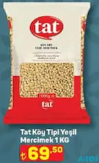 TAT KÖY TİPİ YEŞİL MERCİMEK 1 KG
